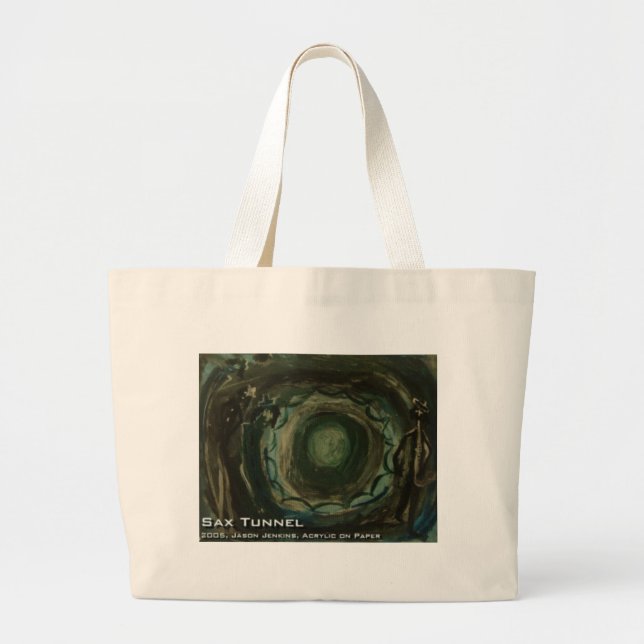 sax tunnel large tote bag (Front)