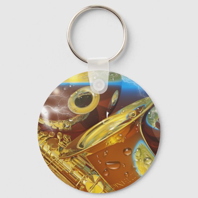 saxaphone By Lenny Keychain (Front)