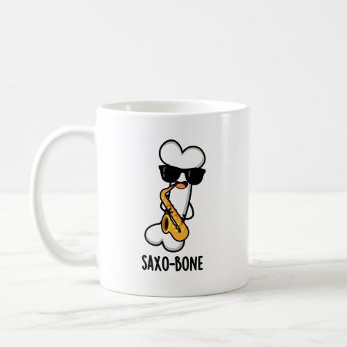 Saxo_bone Funny Bone Funny Music Pun   Coffee Mug