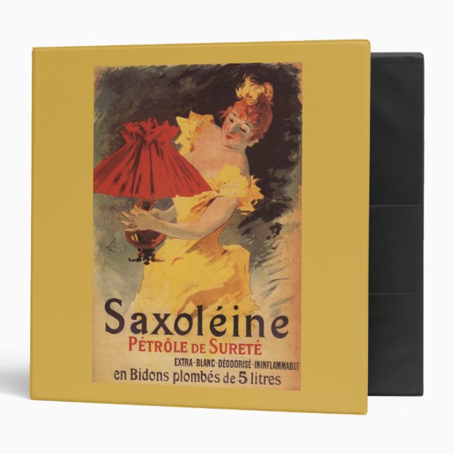 Saxoleine Lamp Oil Red Lampshade 3 Ring Binder (Front/Inside)