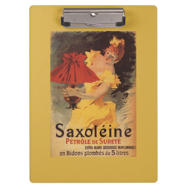 Saxoleine Lamp Oil Red Lampshade Clipboard (Front)