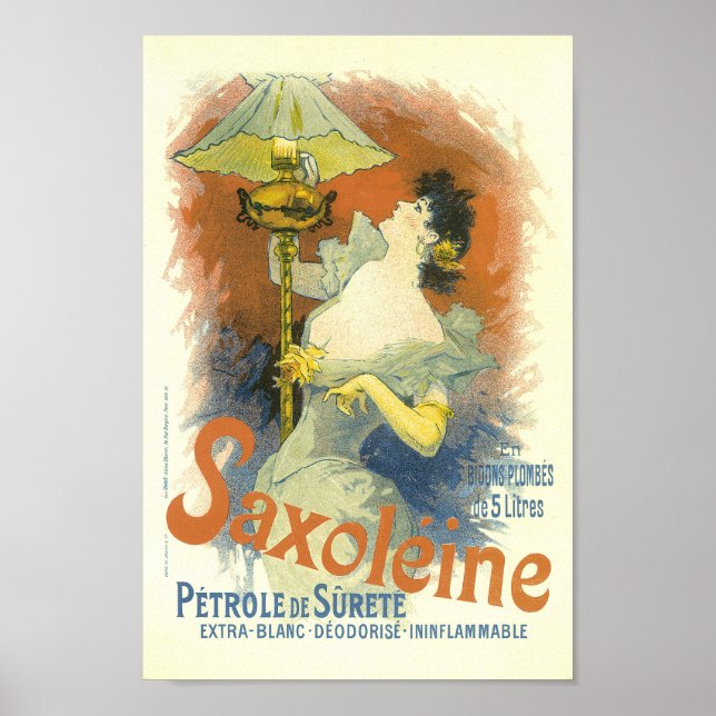 Saxoleine Vintage French Advertising Poster (Front)