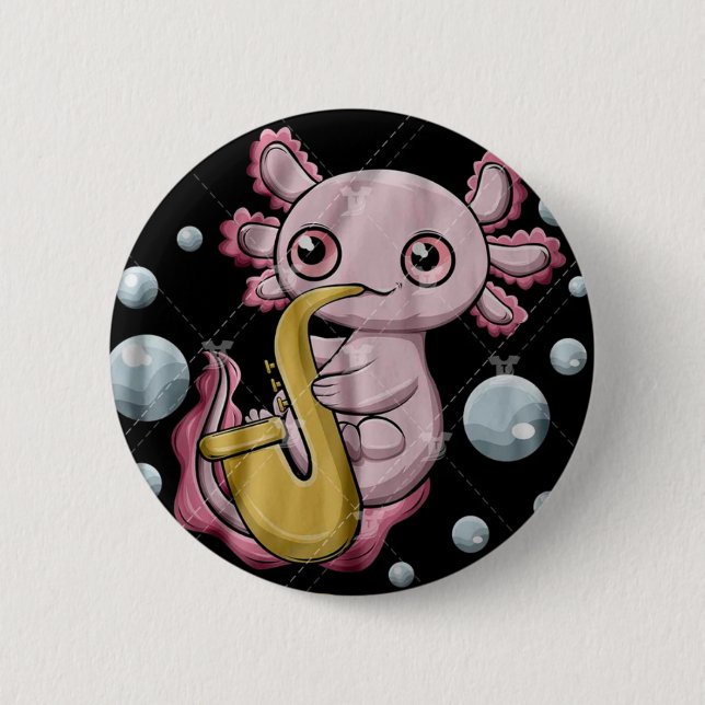 Saxolotl Button (Front)