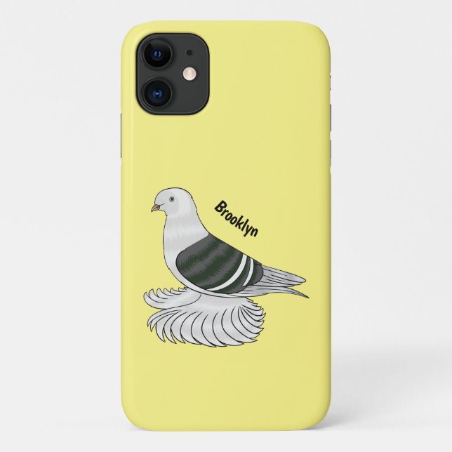 Saxon Shield pigeon bird cartoon illustration Case-Mate iPhone Case (Back)