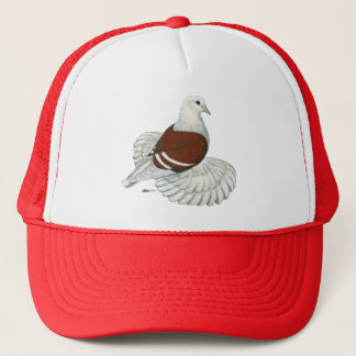 Saxon Shield Red White Bar Trucker Hat