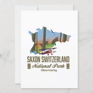 Saxon Switzerland National Park Germany map