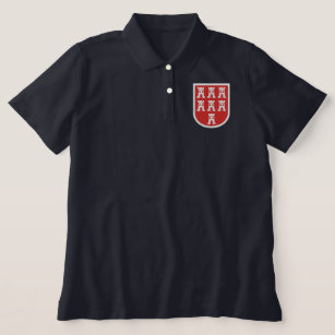 Saxonia Clear heraldic code of arms  Embroidered Polo Shirt