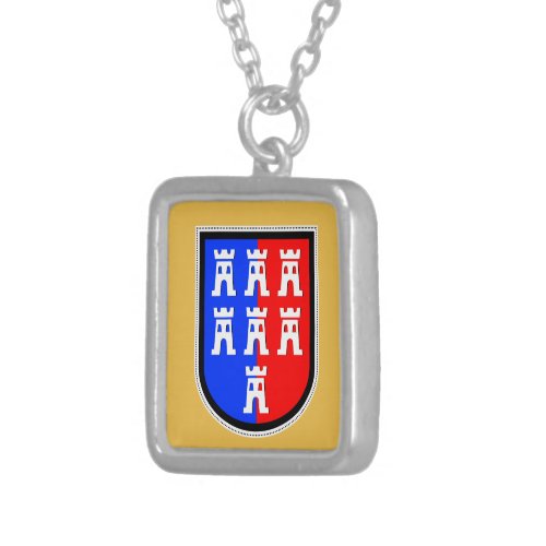 Saxonian Colors Silver Plated Necklace