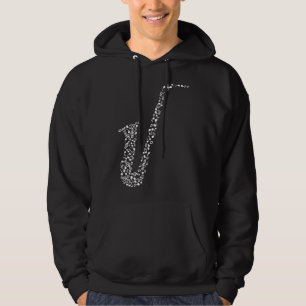 Saxony Day Jazz Orchestra Instrument Band Music Hoodie