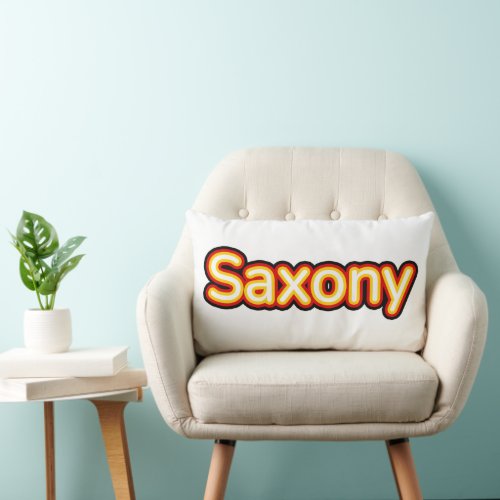Saxony Deutschland Germany Lumbar Pillow