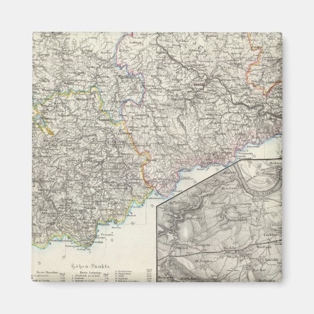 Saxony, Dresden Germany Magnet (Front)