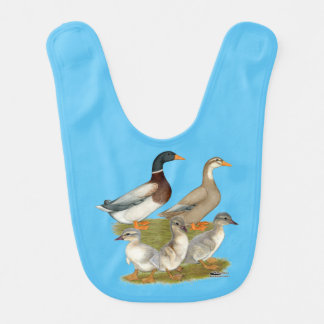 Saxony Duck Family Baby Bib
