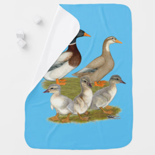 Saxony Duck Family Baby Blanket