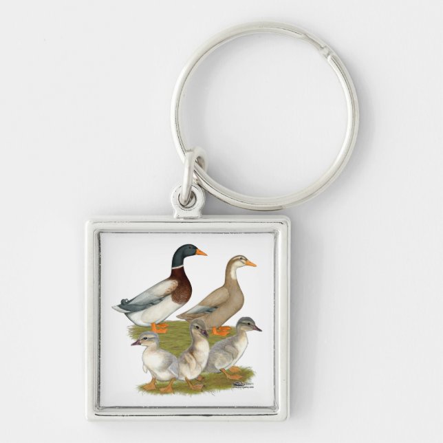 Saxony Duck Family Keychain (Front)