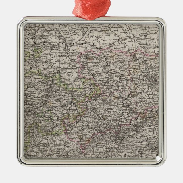 Saxony, Thuringen and neighboring Countries Metal Ornament (Front)