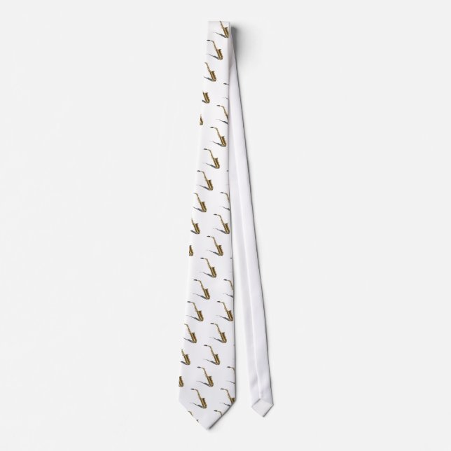 Saxophone020511 Neck Tie (Front)