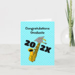 Saxophone 2022 Graduation Card