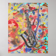 Saxophone Abstract