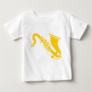 Saxophone - Amber Baby T-Shirt