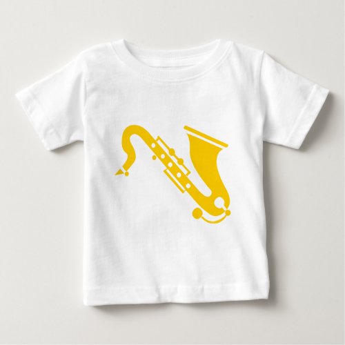 Saxophone _ Amber Baby T_Shirt