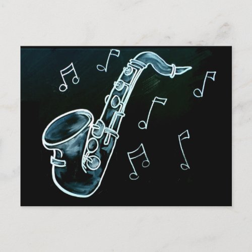 Saxophone And Music Notes