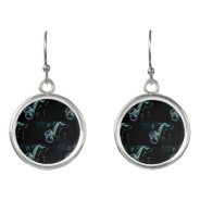Saxophone And Music Notes Earrings at Zazzle