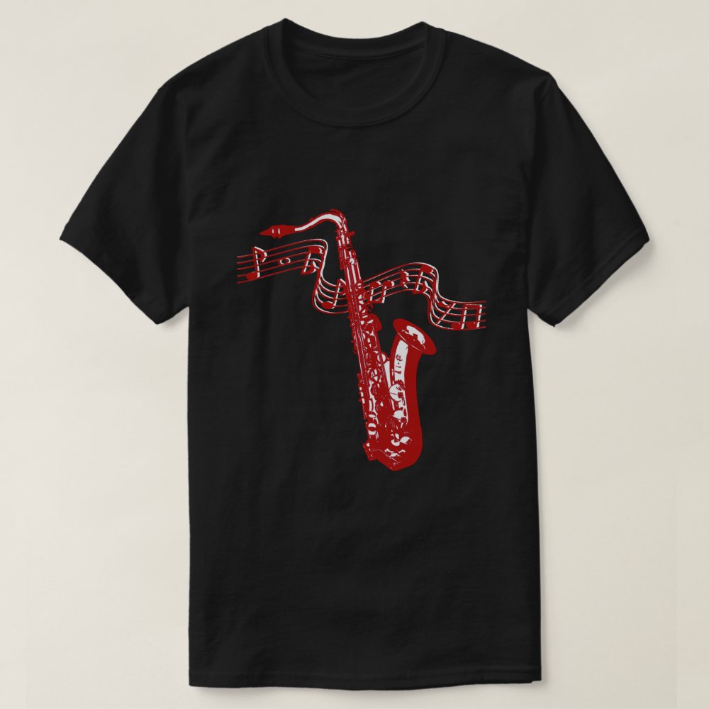 Discover Saxophone and Notes T-Shirt