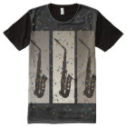 Saxophone Art Pattern Music Tee