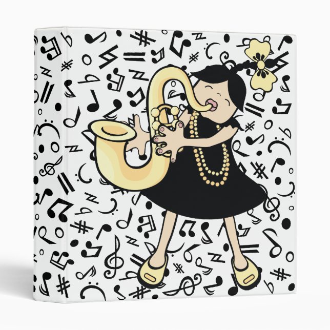 Saxophone Baby Binder (Front/Spine)