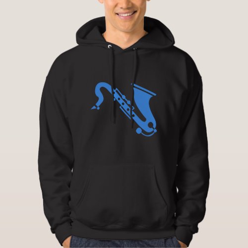 Saxophone _ Baby Blue Hoodie