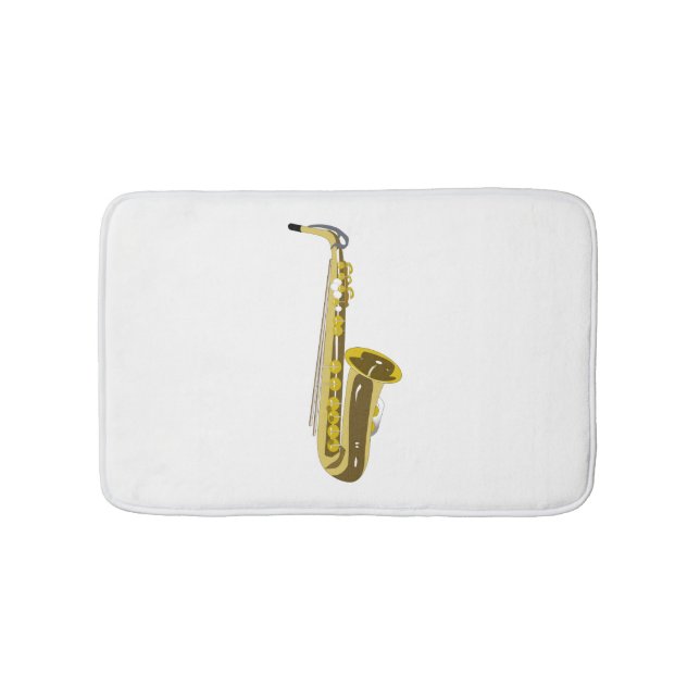 Saxophone Bathroom Mat (Front)
