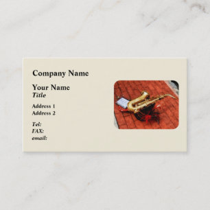 Saxophone Before Parade Business Card