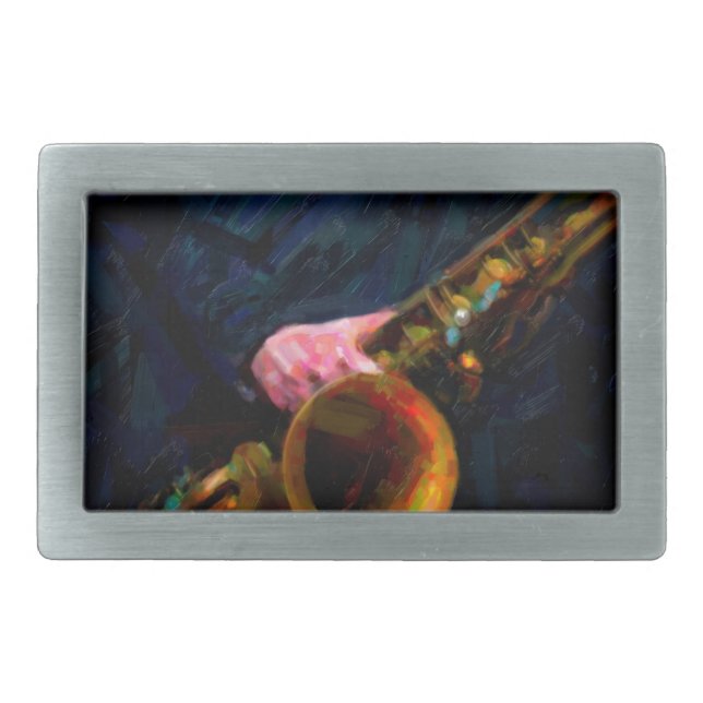 Saxophone Belt Buckle (Front)