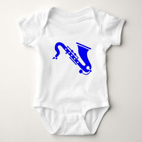 Saxophone _ Blue Baby Bodysuit