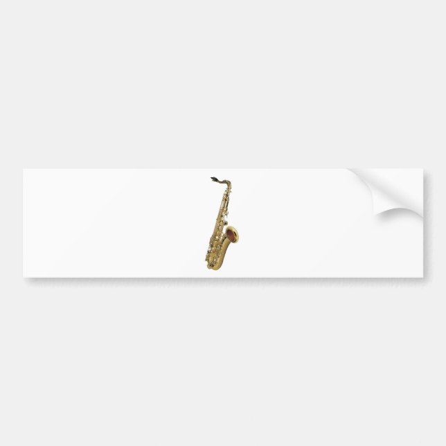 Saxophone Bumper Sticker (Front)