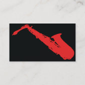 Saxophone - Business Business Card (Back)