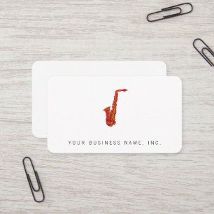 Saxophone Business Card