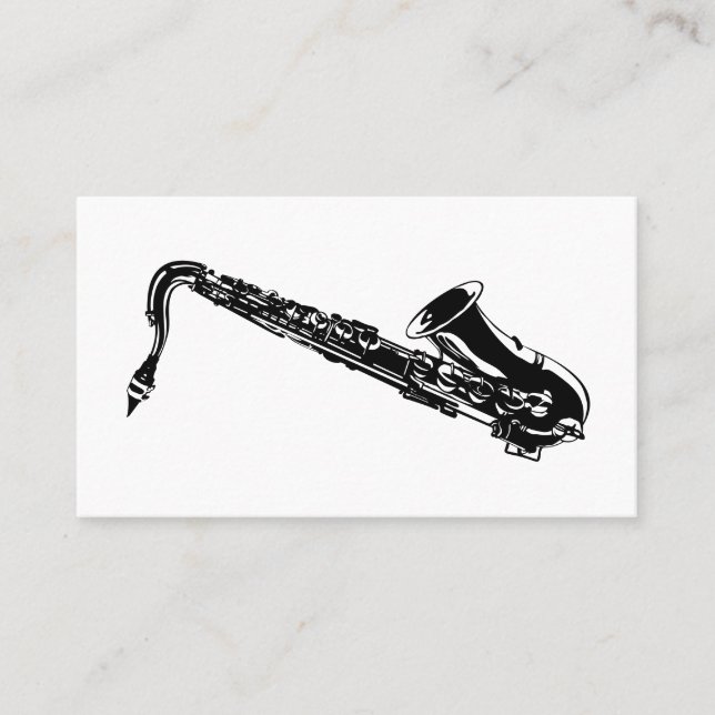 Saxophone Business Cards (Front)