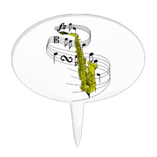 Saxophone Cake Topper