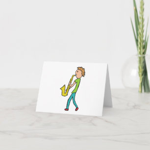 Saxophone Card