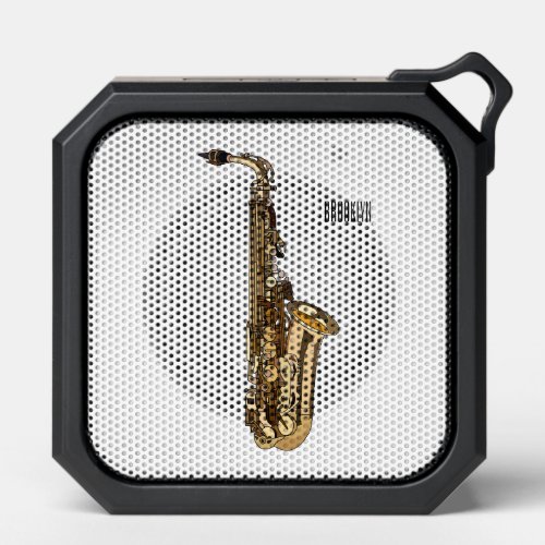 Saxophone cartoon illustration bluetooth speaker