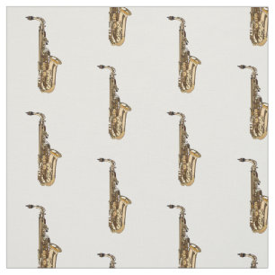 Saxophone cartoon illustration fabric