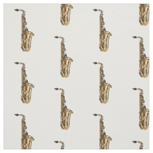 Saxophone cartoon illustration fabric