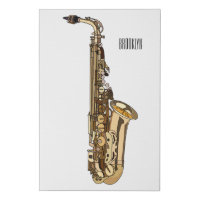 Saxophone cartoon illustration
