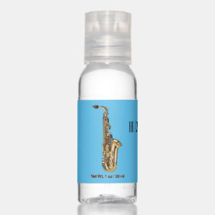 Saxophone cartoon illustration  hand sanitizer