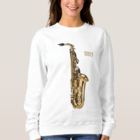 Saxophone cartoon illustration