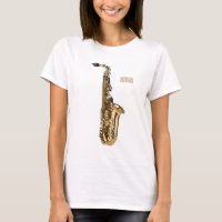Saxophone cartoon illustration