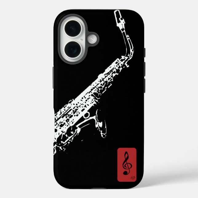 Saxophone Case-Mate iPhone Case (Back)