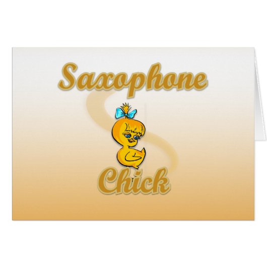 Saxophone Chick (Front Horizontal)