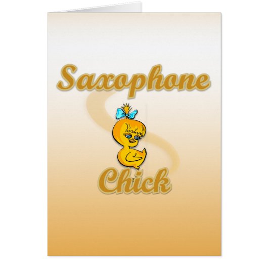 Saxophone Chick Cards (Front)